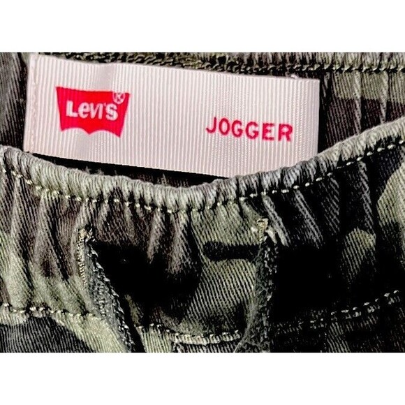 Levi's Jogger Camo Pants Boy Youth 14 Camouflage Drawstring Elastic Waist Sporty - Picture 5 of 5